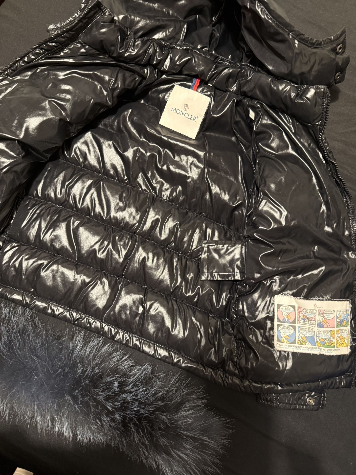 Moncler Black Jacket Kids 