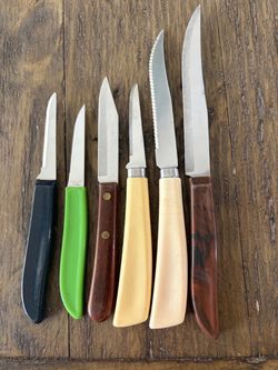 Set of 6 Mixed Kitchen Knives