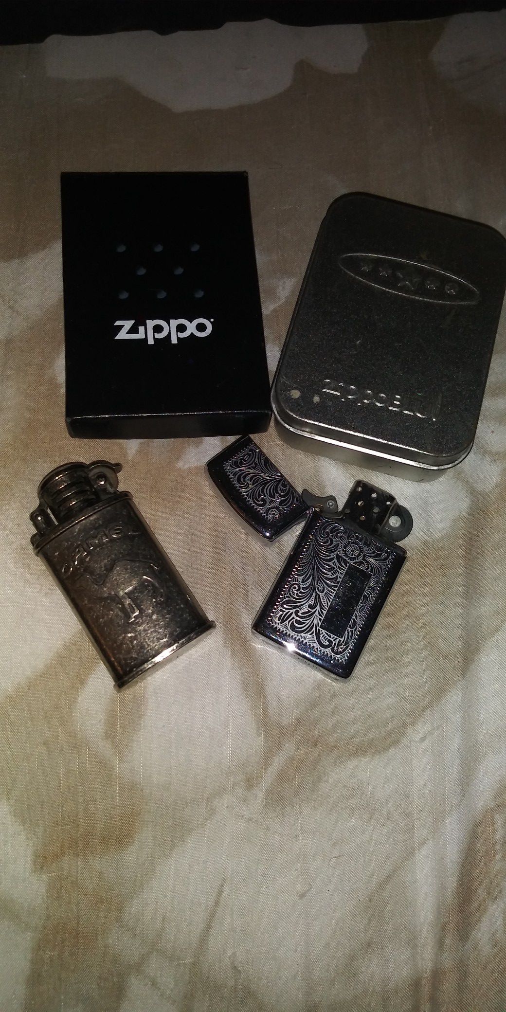 4 zippo lighters