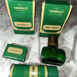 Vintage Avon Weekend for Men - 5pc Collector’s Fragrance Set