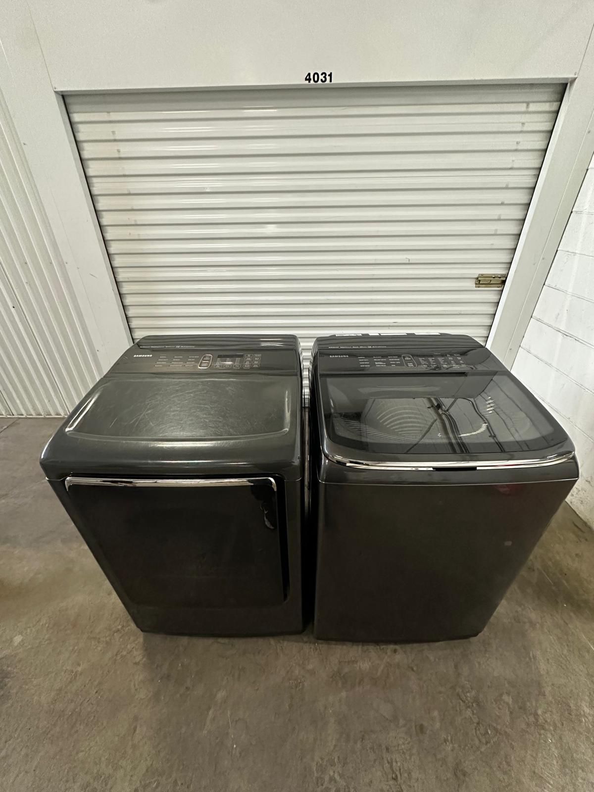 π€ Samsung High-Efficiency Washer & Dryer Set - Black Stainless Steel π€