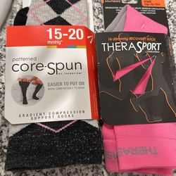 Medium Compression Support Stocks/ Recovery Socks NEW