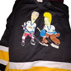Vintage 90s Beavis And Butthead Hockey Jersey One Size Fits All