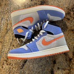 Air Jordan 1 Mid Purple Orange – Clean Colorway