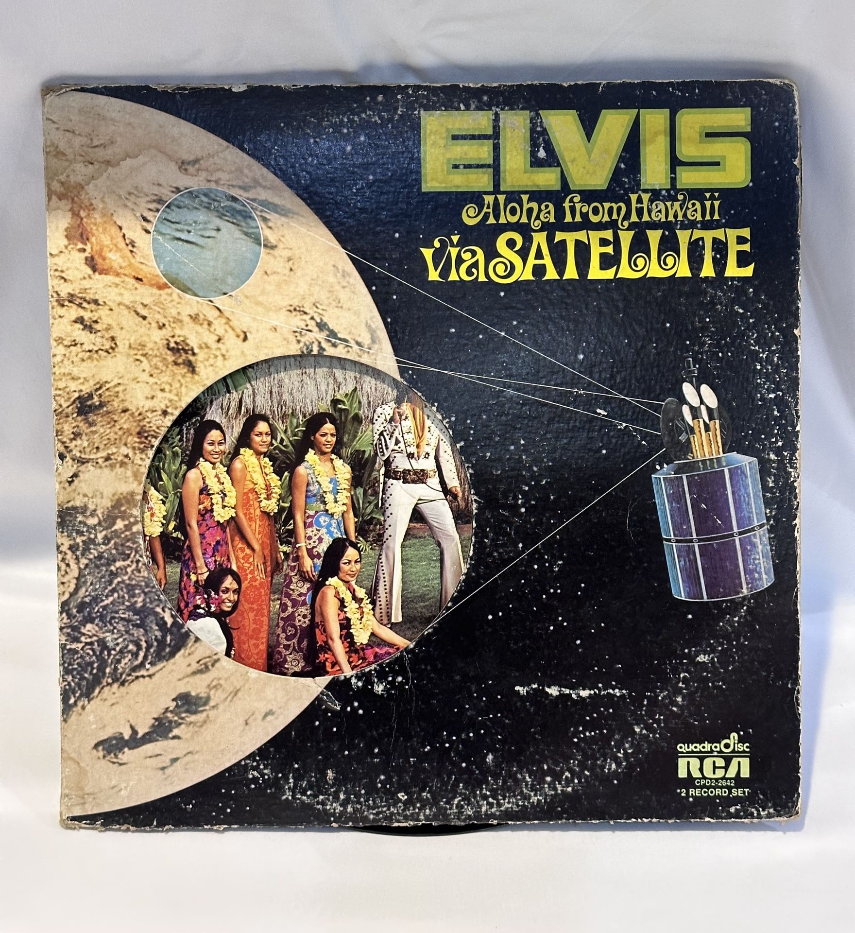 Vintage Original 1973 Elvis Aloha From Hawaii Via Satellite Vinyl Record Album