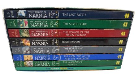 The Chronicles of Narnia by CS Lewis (2007,Paperback) 7 Book+The Narnia Trivia Book