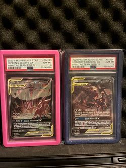 PSA 8 Pokémon SM240 & SM241 GX Tag Team Lot