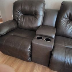 Leather Couch And Love Seat