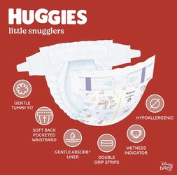 Baby Diapers Size 1 (8-14 lbs), 198ct, Huggies Little Snugglers Newborn Diapers Thumbnail