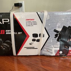 $50 2x 20lb POUNDS Vinyl Dumbbells Set (40lb total)