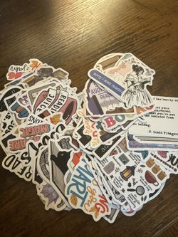 Book Theme Sticker pack. 