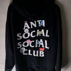 Anti Social Social Club x BT21 Club Peekaboo Hoodie