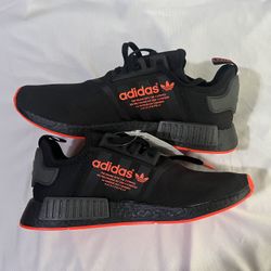 Adidas NMD R1 Core Black Solar Red Sole