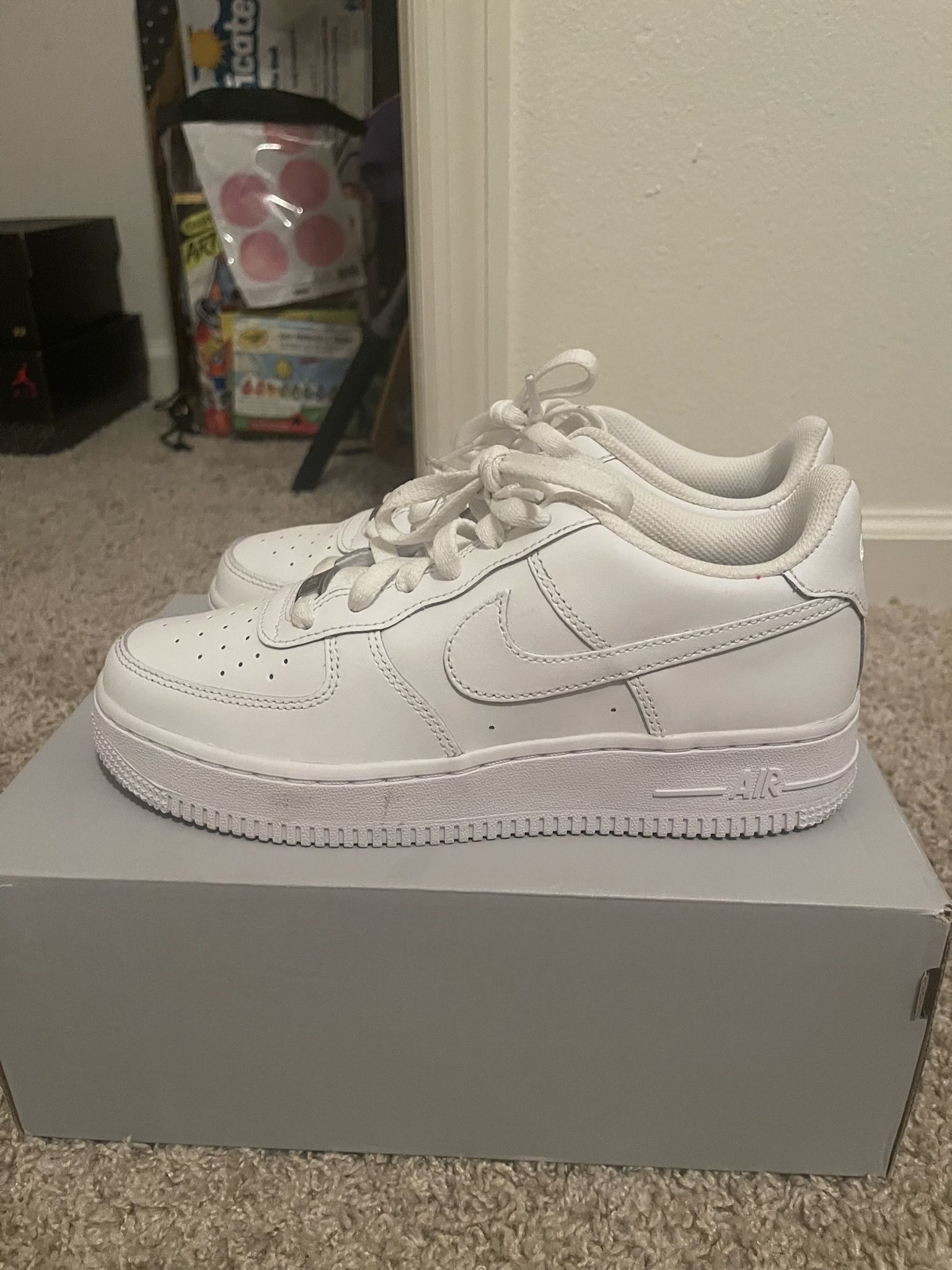 Air Force Ones white  size 5.5 Boys 