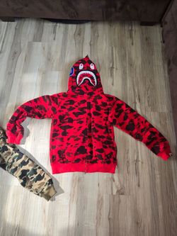 Bape hoodie size large