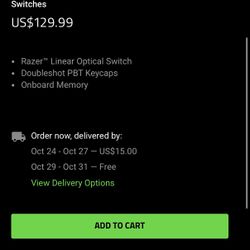 Razer - Huntsman Tournament Edition TKL Wired Optical Linear Switch Gaming Keyboard with Chroma RGB 
