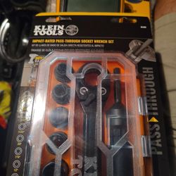 Klein Impact Rated Pass Through Socket Wrench Set 