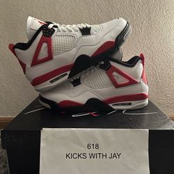 Jordan 4 “Red Cement” Size 12