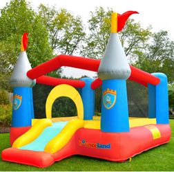 Kiddie Castle Bounce House with hoop