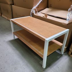 Modern Short Feature / Accent Table with Shelf