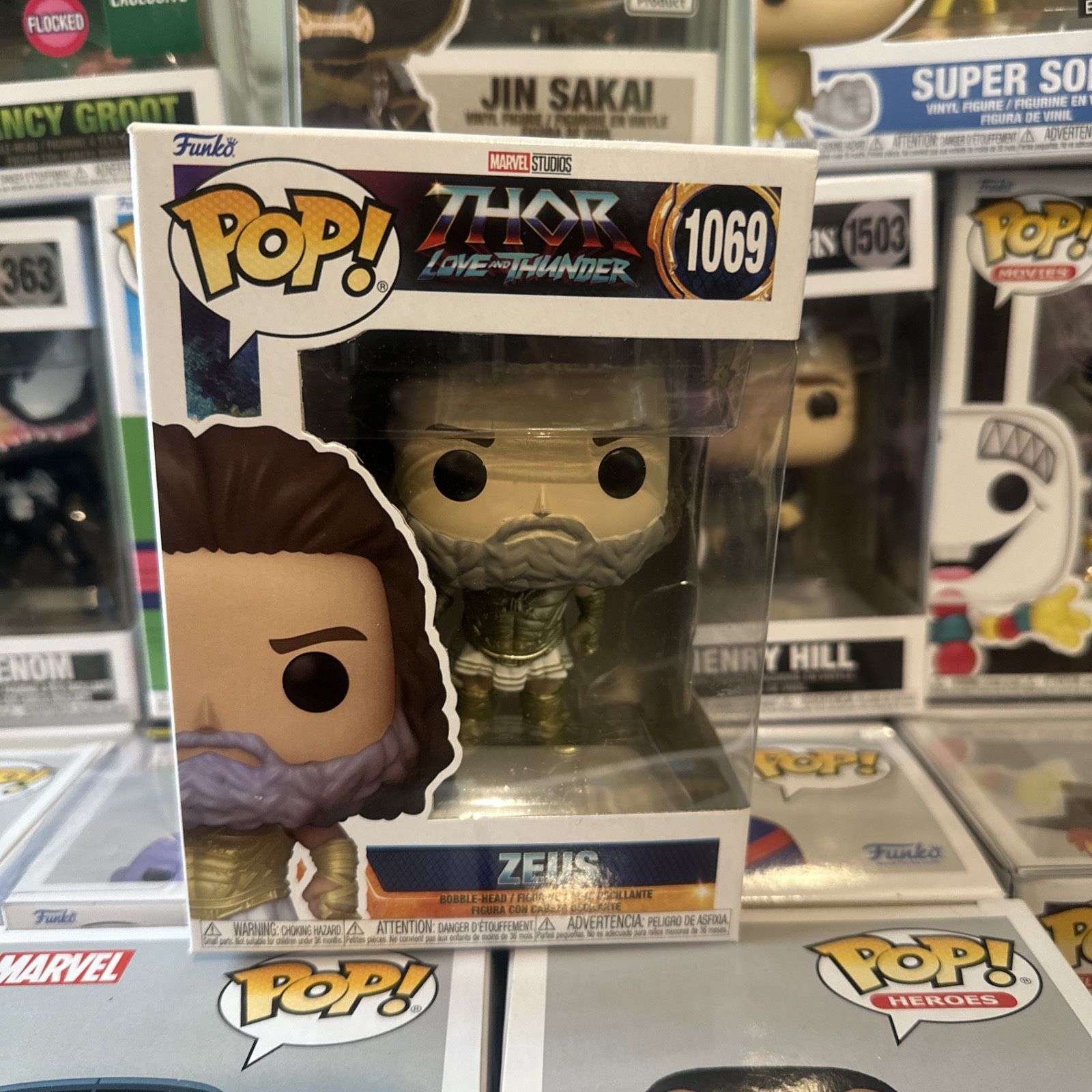 Funko POP! Marvel - Thor Love and Thunder Vinyl Bobble Figure - ZEUS #1069 -NM/M