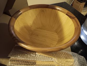 Wood Salad Bowl set