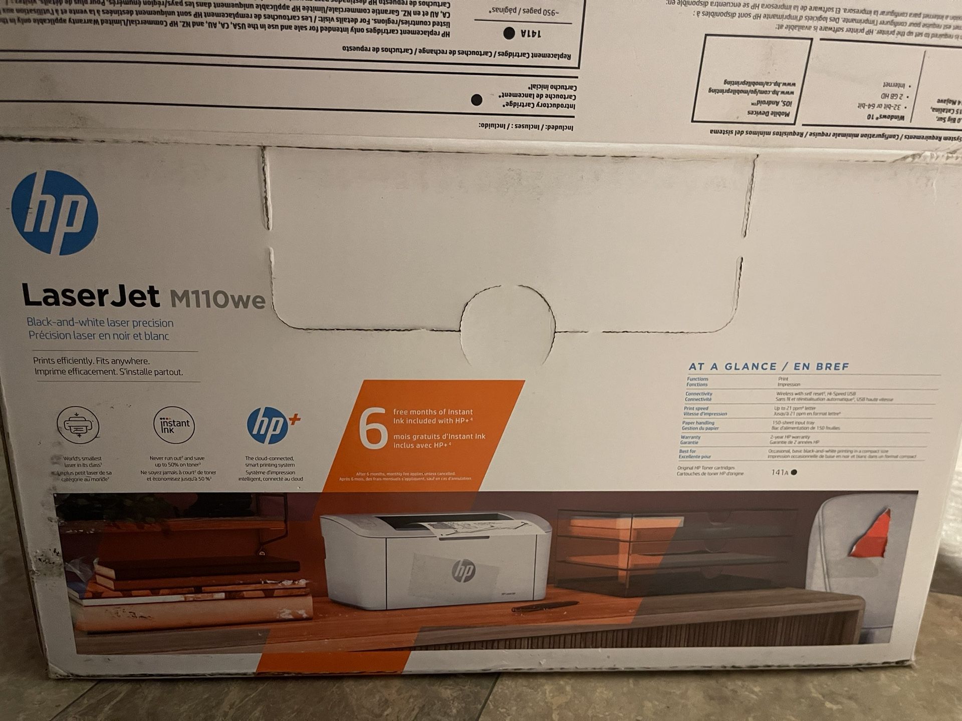 HP Laser Jet M110we Printer