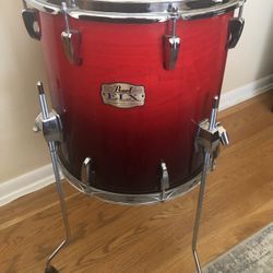 Pearl ELX 14x14 Floor tom red fade starburst 