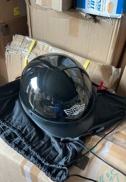 Shiny chopper style helmet size medium