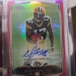 2014 Topps Chrome Davante Adams  Rc Auto 67/75