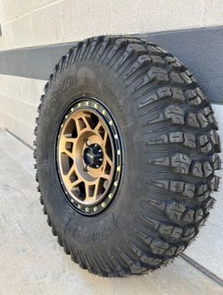 Big Sale. On Method 15x7 4x156 Beadlock Bronze Wheels & 33x10-15 Tires for RZR KAWASAKI SPEED UTV SXS (We Finance..