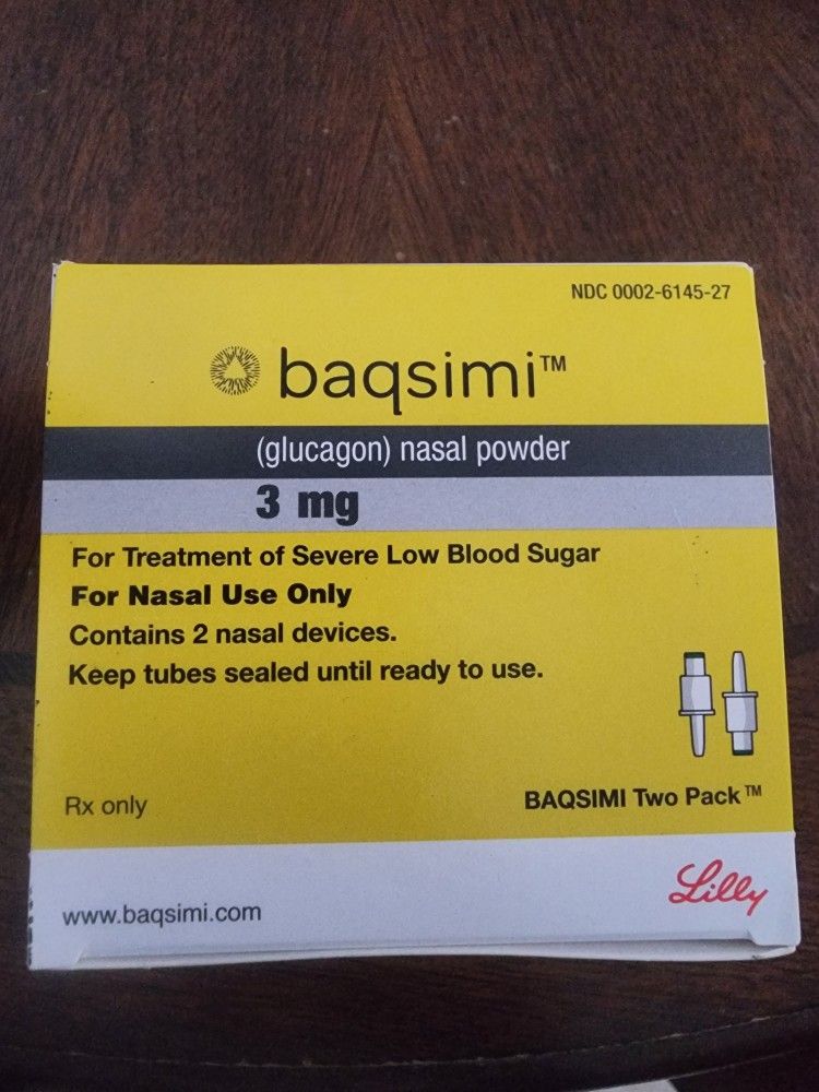 Baqsimi (Glucagon) Nasal Powder (Two Pack) Brand New Never Opened