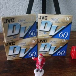 New JVC X4 DVM-60 MINI DV Digital Video Cassette Camcorder Tapes/ Cassettes Lot