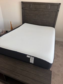 Queen bed frame with Nectar mattress