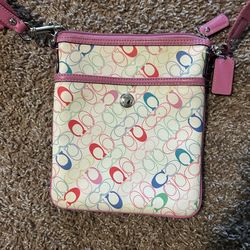 Coach Y2K pastel signature crossbody bag