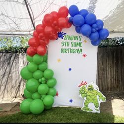 Balloon Backdrop Setup 