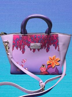 DISNEY Little Mermaid Purse Floral Handbag/Crossbody 