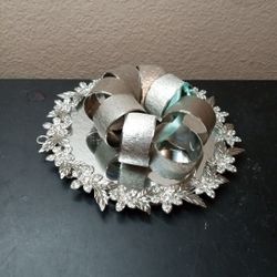GORGEOUS VTG Brushed Silver Set of 8 Napkin Rings

