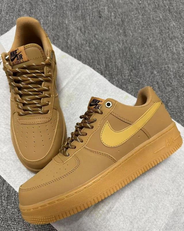 Nike Air Force 1 LV8 Suede Classic Retro Style Versatile Comfortable Simple Low-Top Board Shoes Wheat Color Unisex
