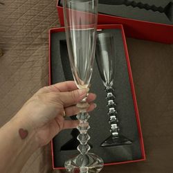 Classic Original Baccarat Crystal Vega Flutissimo Flutes. 