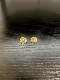 10k Large Gold Nugget Earrings