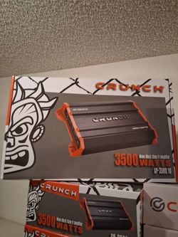 CRUNCH 3500 WATTS MONOBLOCK 1 OHM STABLE BUILT IN CROSSOVER WITH BASS CONTROL CAR AMPLIFIER