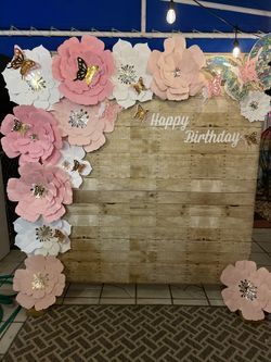 Paper Flower Butterfly Any Color Any Size