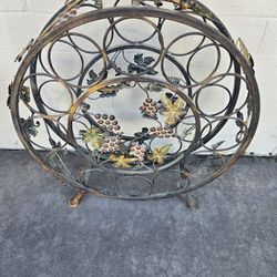 Metal Vintage Wine Rack 