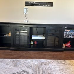 80” TV Console, Black