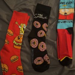 SpongeBob And South Park Socks