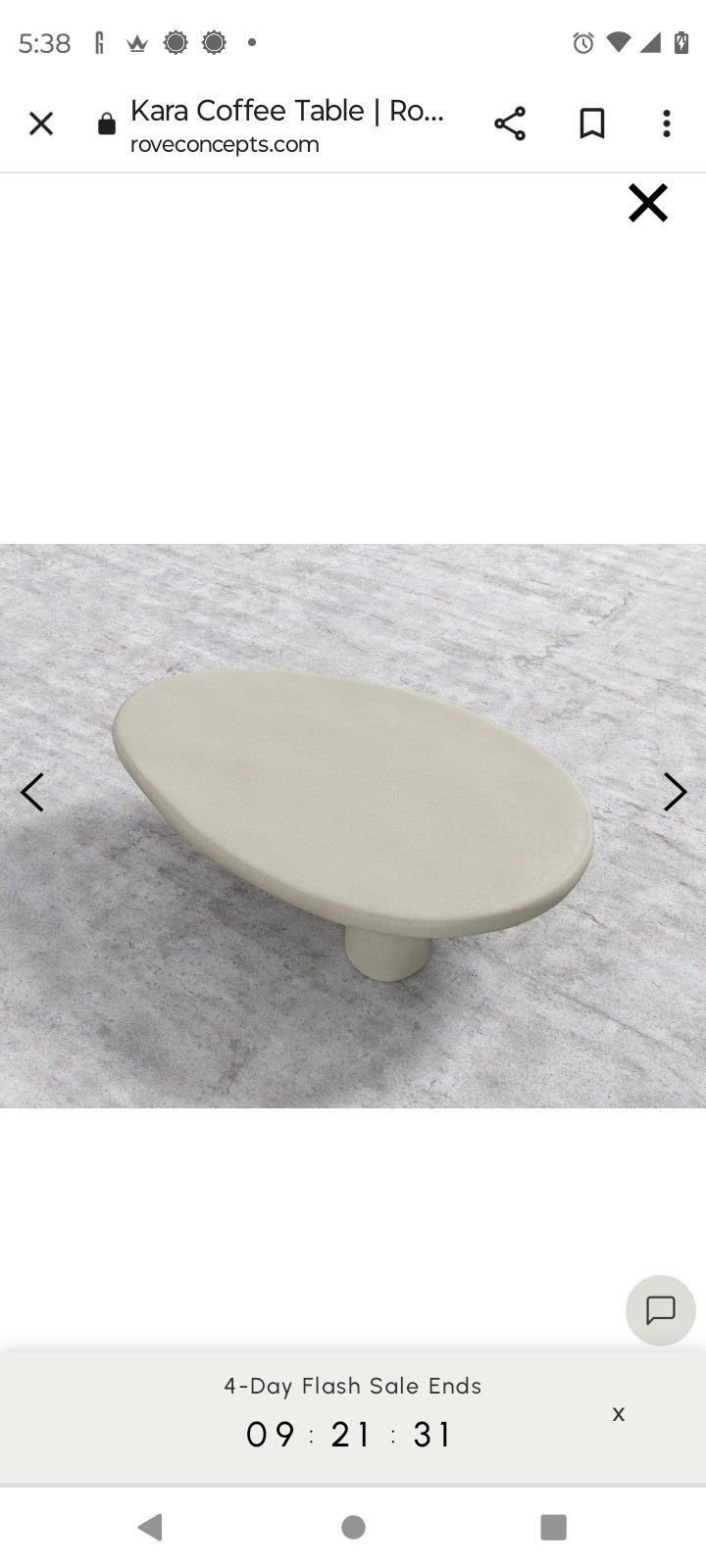 Rove Concepts KARA coffee table