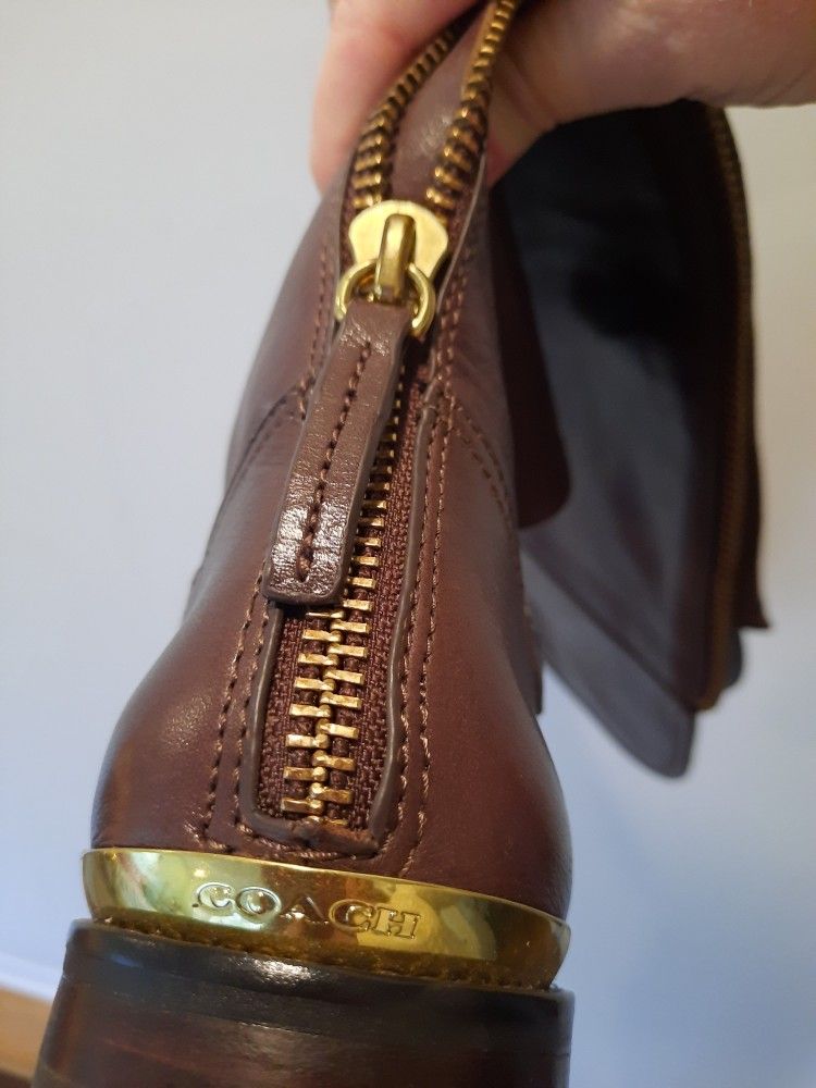 Coach Boots Riding Style Size 9 Women's Zip Up