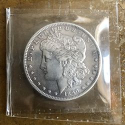 1890 Morgan Silver Coin BU