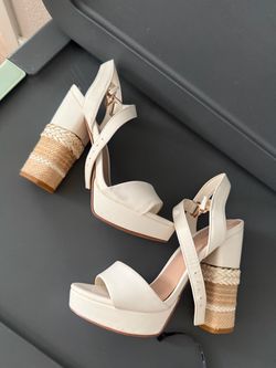 Aldo white heels size 6.5